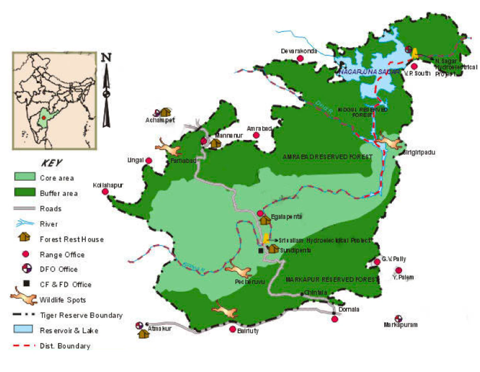 Nagarjuna sagar - srisailam tiger reserve